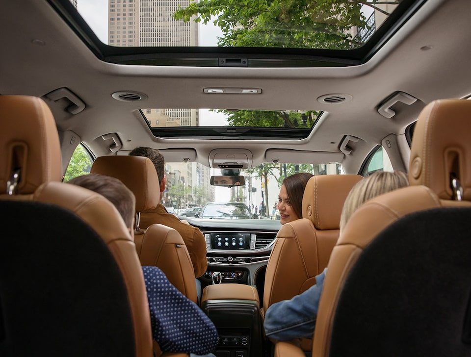 Interior of the Buick Enclave.