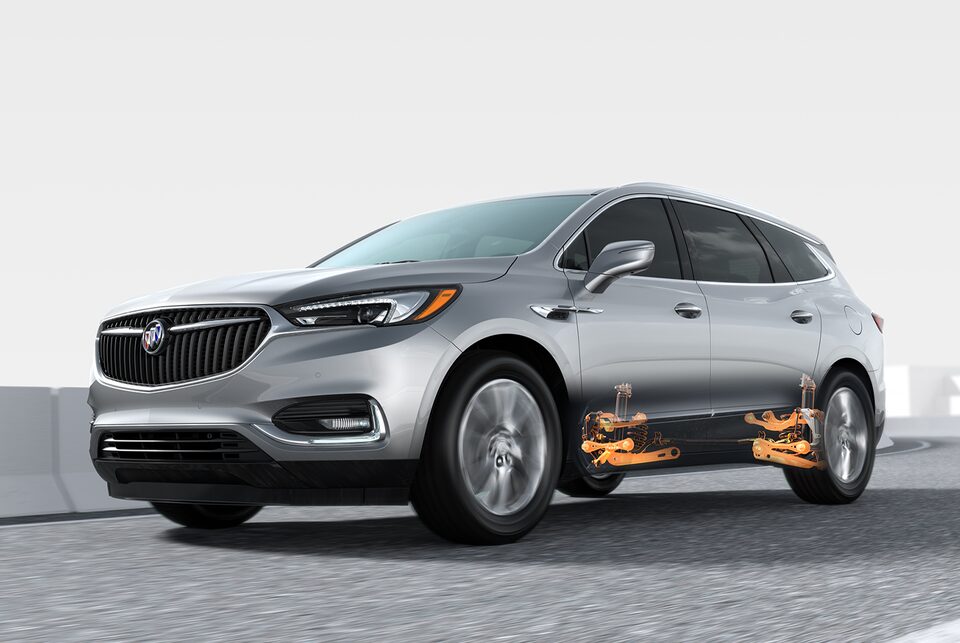 Enclave 2021 - Suspension arrière à cinq bras.