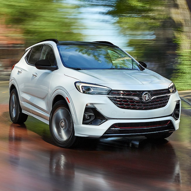 2021 Encore GX ST driving on the road.