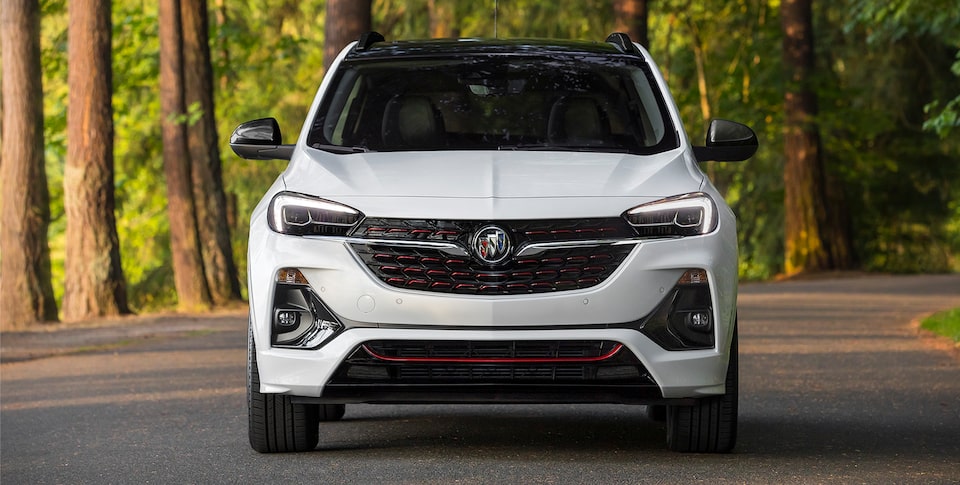 Front view of the Buick Encore GX Sport Touring.