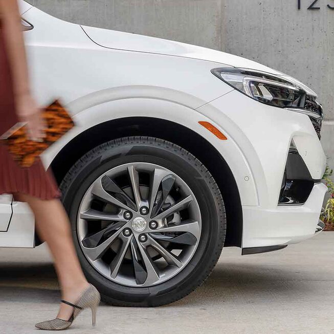 Close-up view of the 2023 Buick Encore GX ST.