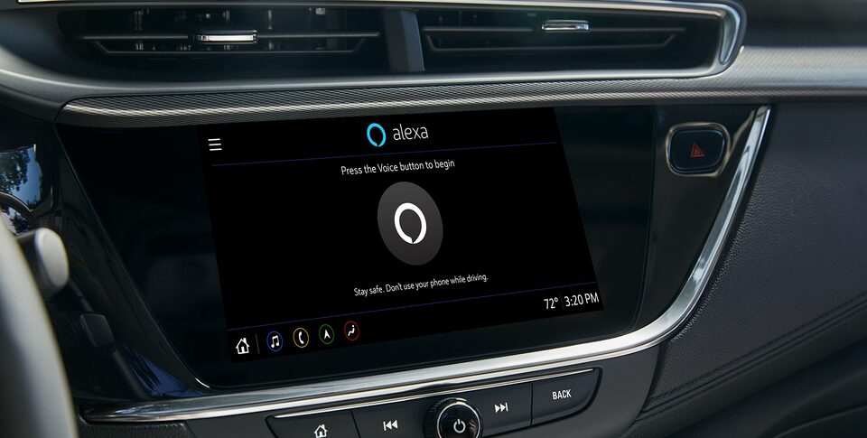 Système d'info-divertissement de la Buick Encore GX 2023 avec Alexa.