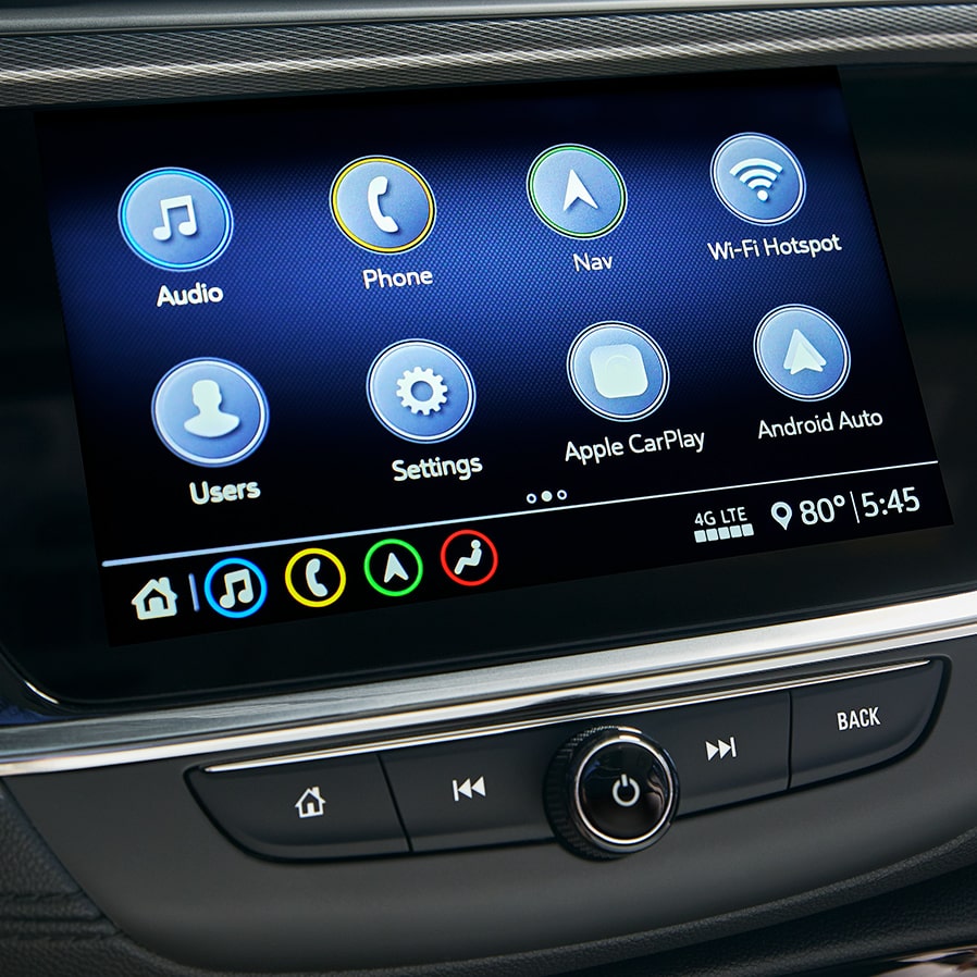 Système d'infodivertissement de la Buick Encore GX 2023.