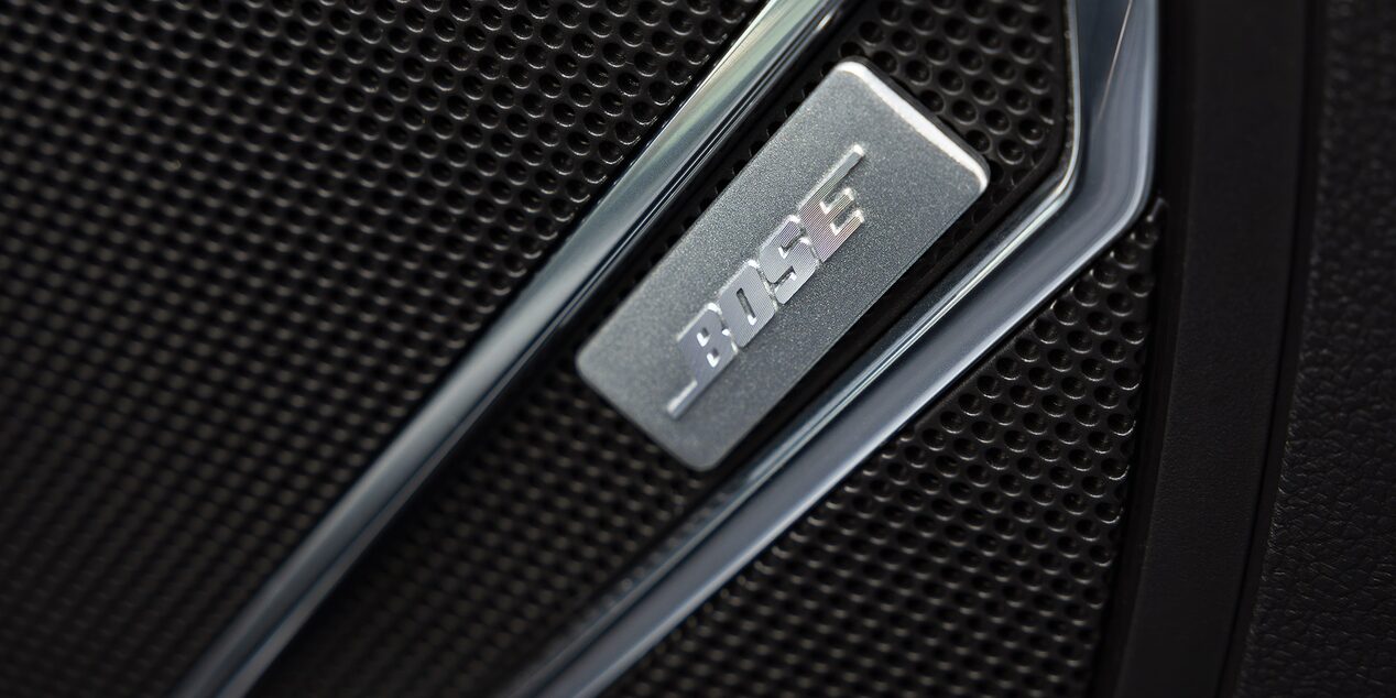 Close-up of the Bose Audio Speaker in a 2025 Buick Envision Compact SUV.