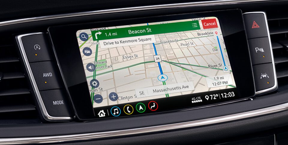 2023 Buick Enclave connected navigation.