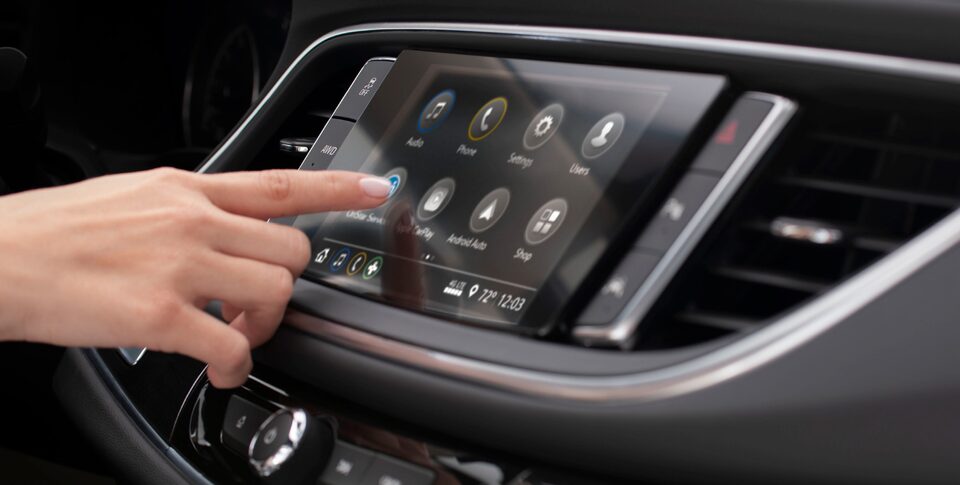2023 Enclave OnStar on infotainment system.