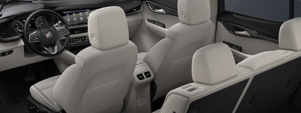 2023 Buick Envision Rear View Beige Interior Seats.