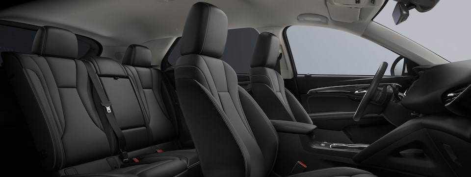 2023 Buick Envision Front Ebony Interior Seats.