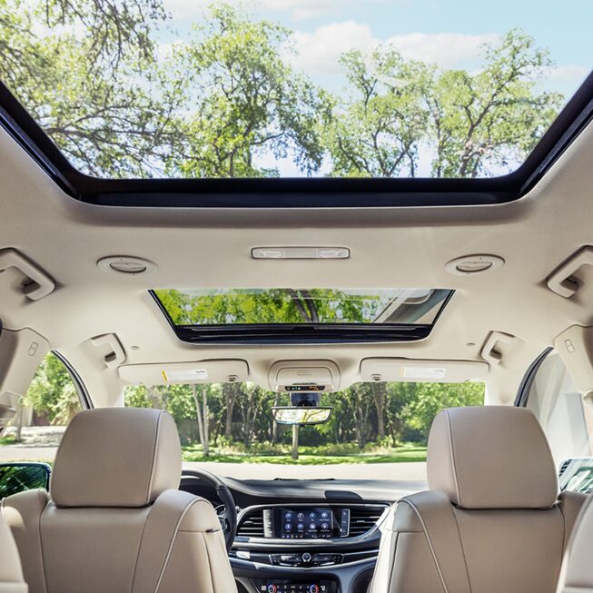 2023 Buick Enclave Avenir interior sunroof.