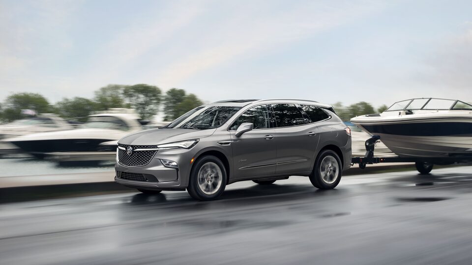 2023 Buick Enclave Avenir mid-size SUV on the road.