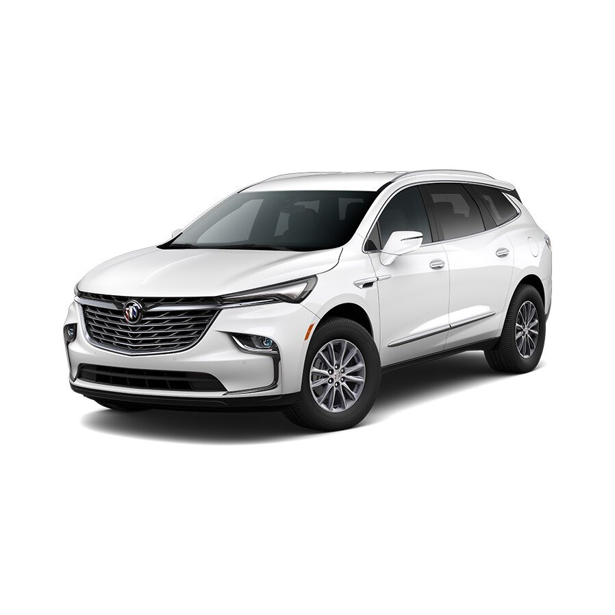 Enclave Essence 2023 en blanc givré triple couche.