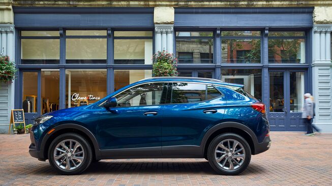 2023 Buick Encore GX parked on the road.