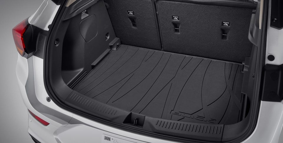 Reconfigurable cargo floor of the 2023 Buick Encore GX.
