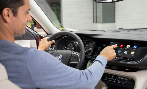 2023 Buick Envision Essence interior infotainment system.