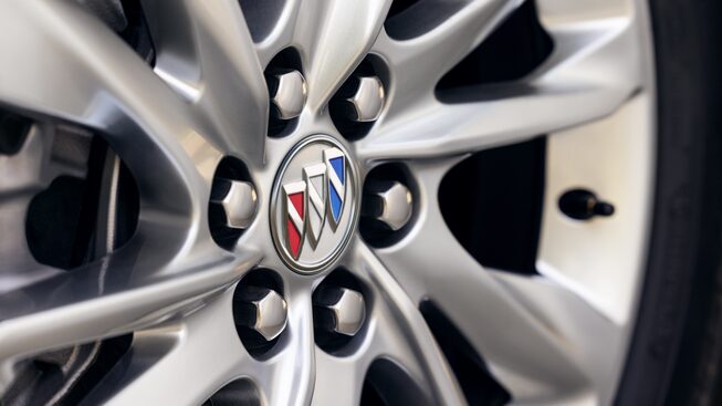 2024 Buick Enclave aluminum wheel close-up.