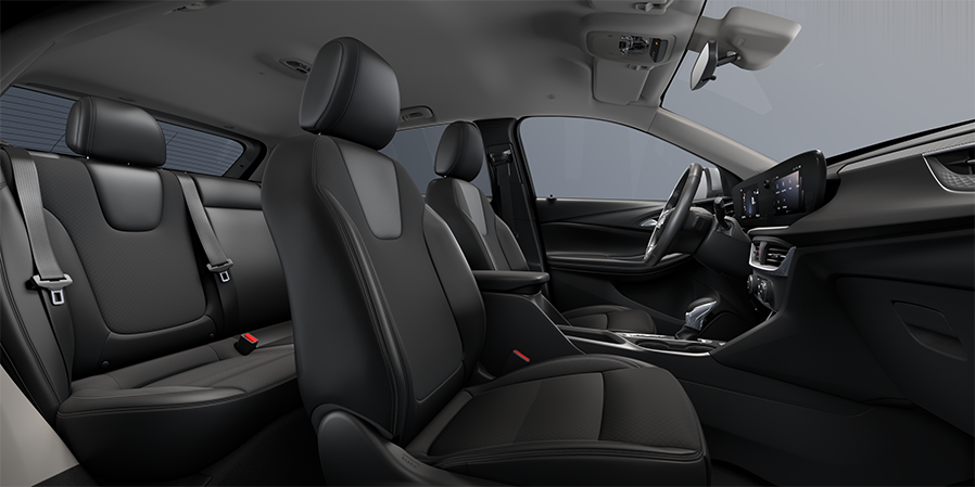 2024 Buick Encore GX Preferred interior seats in Ebony with Ebony Accents.