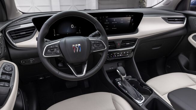 2024 Buick Encore GX Avenir steering wheel.