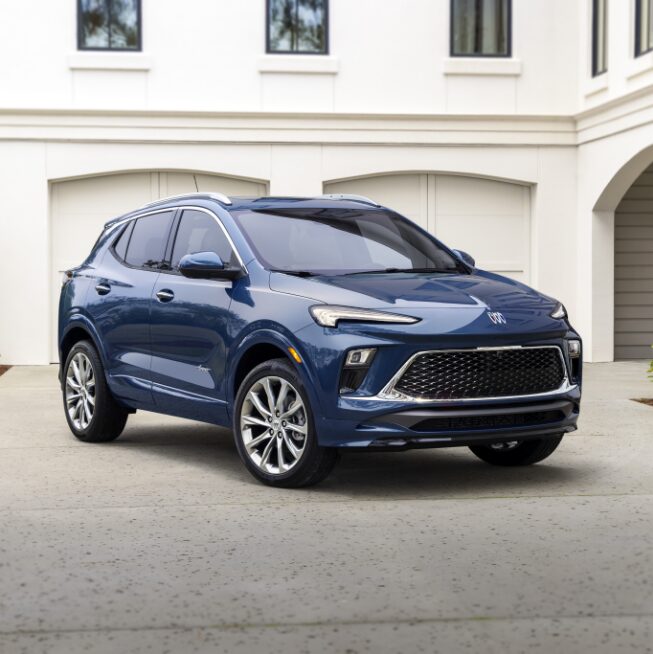 Front right profile view of the 2024 Encore GX Avenir.