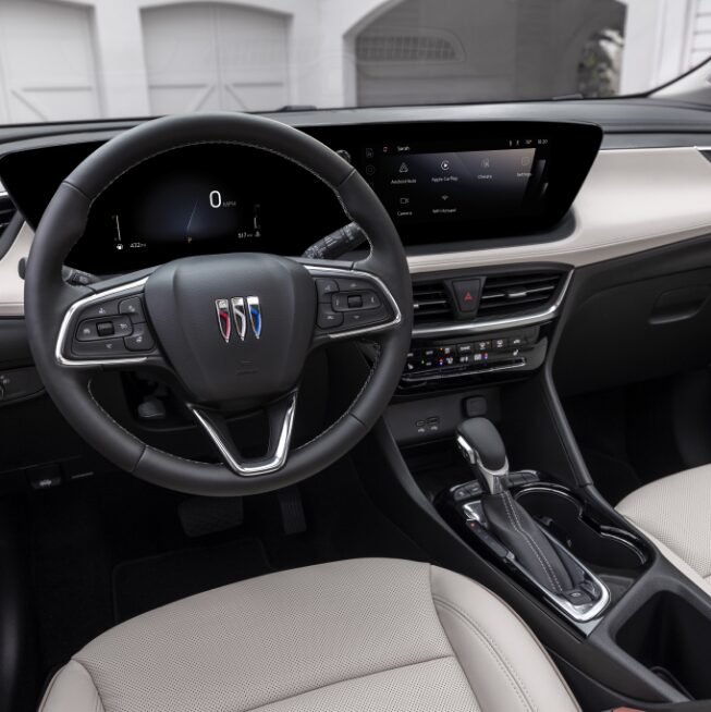 2024 Buick Encore GX Avenir steering wheel.