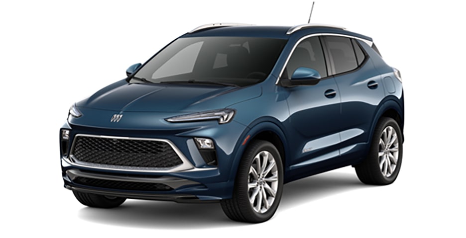 2024 Buick Encore GX in Ocean Blue Metallic.
