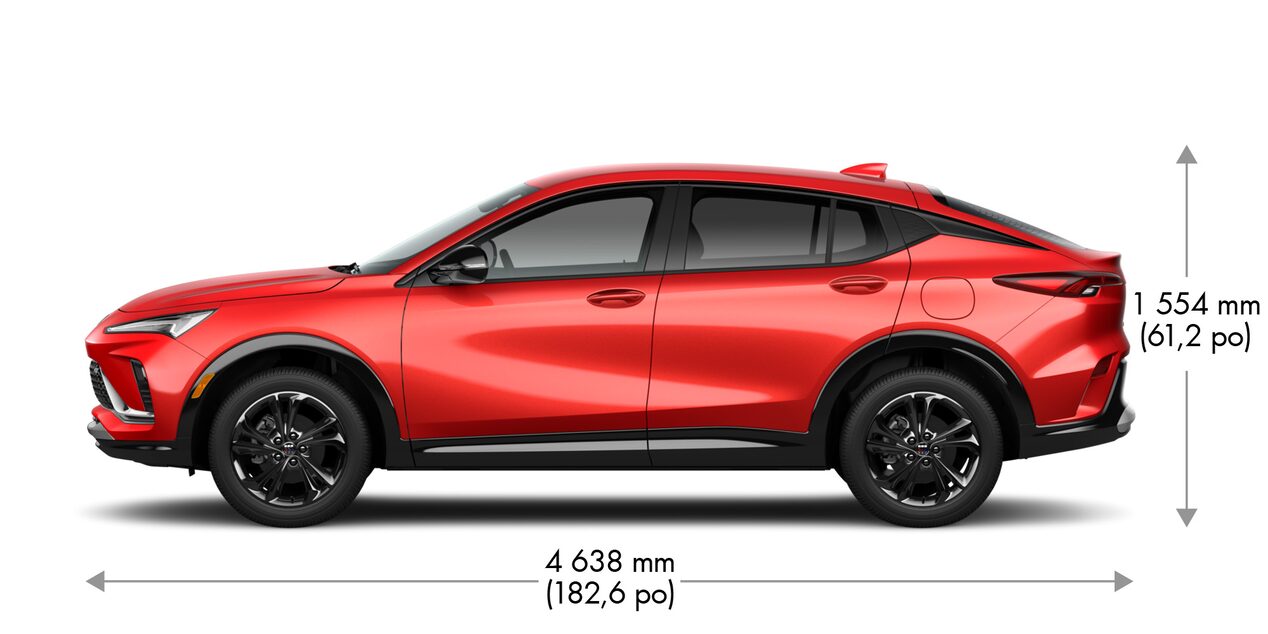 Spécifications du Buick Envista ST 2024.