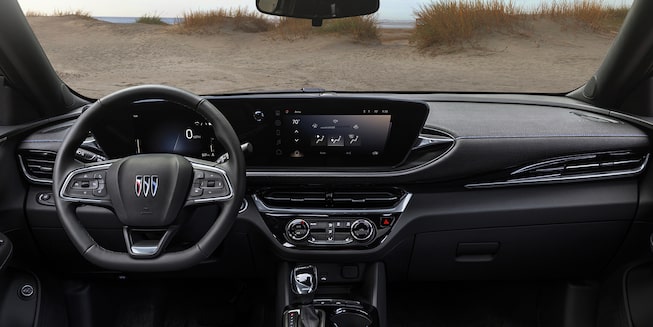 Front interior of the 2024 Buick Envista ST.