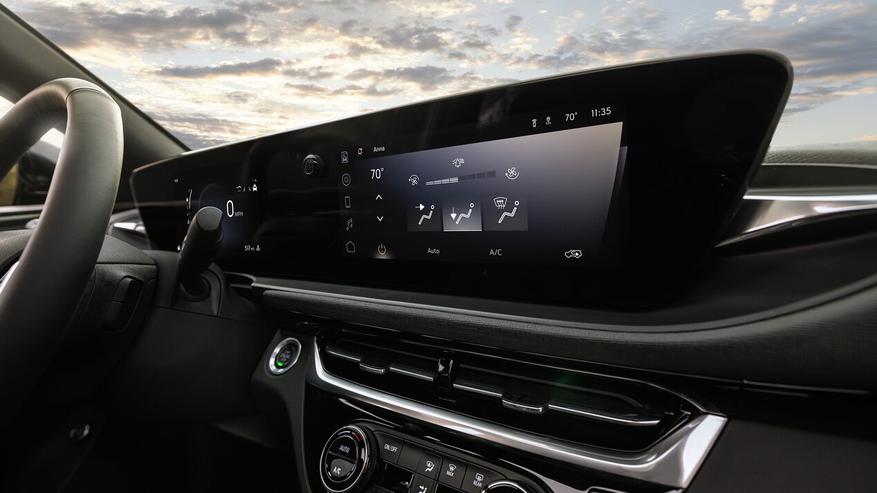 Système d’infodivertissement du Buick Envista ST 2024.