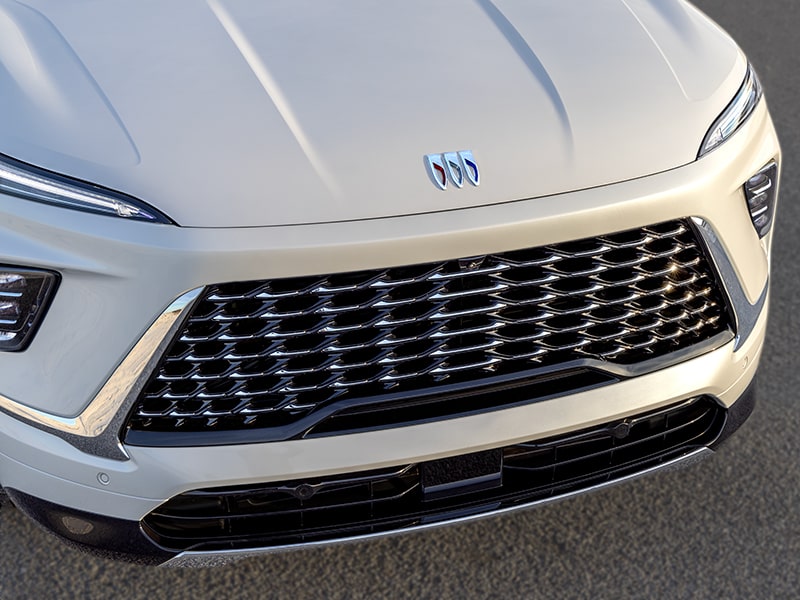 Close up view of the grilles on the 2025 Buick Enclave.
