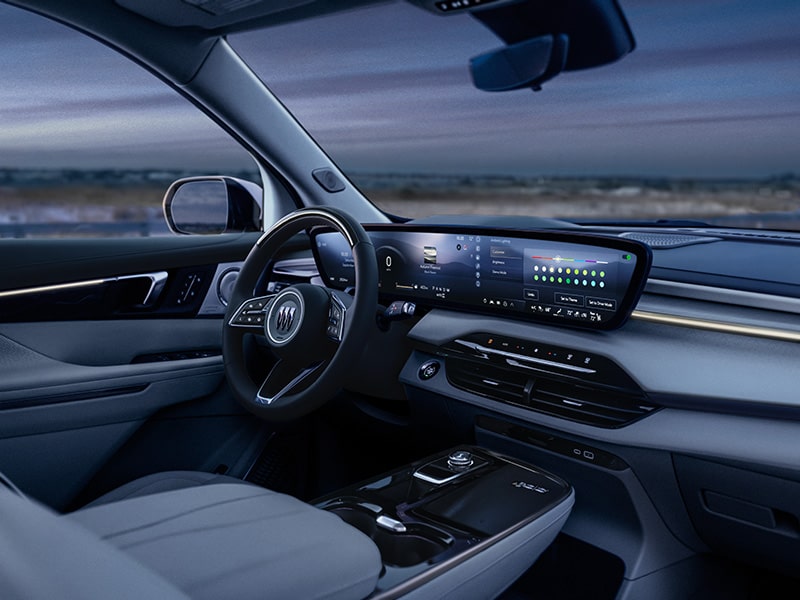Front passenger's view of the 2025 Buick Enclave.