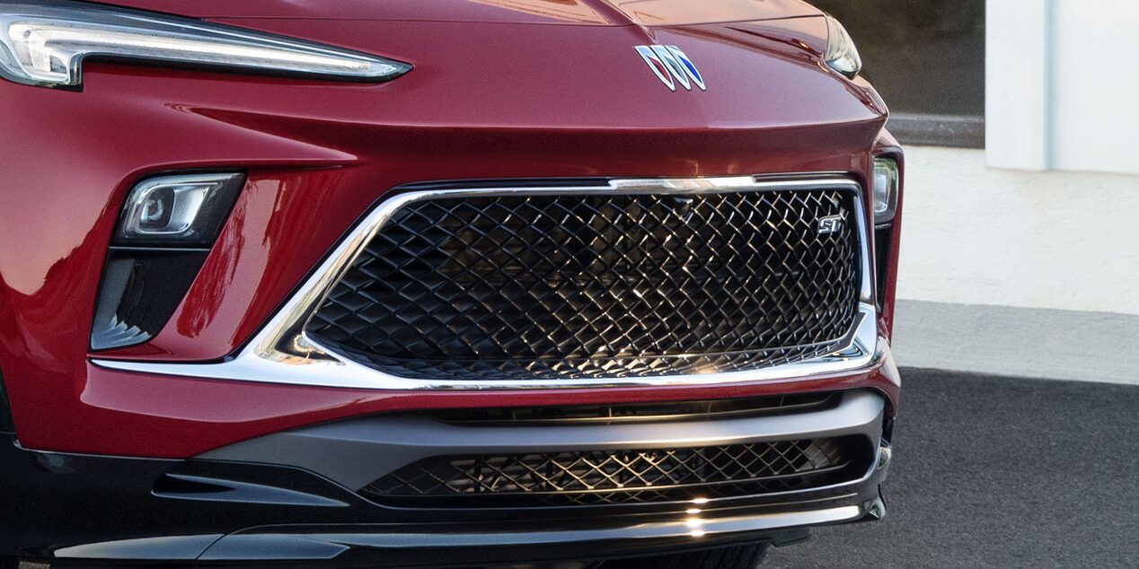 Close up view of the grilles on the 2025 Buick Encore GX ST.