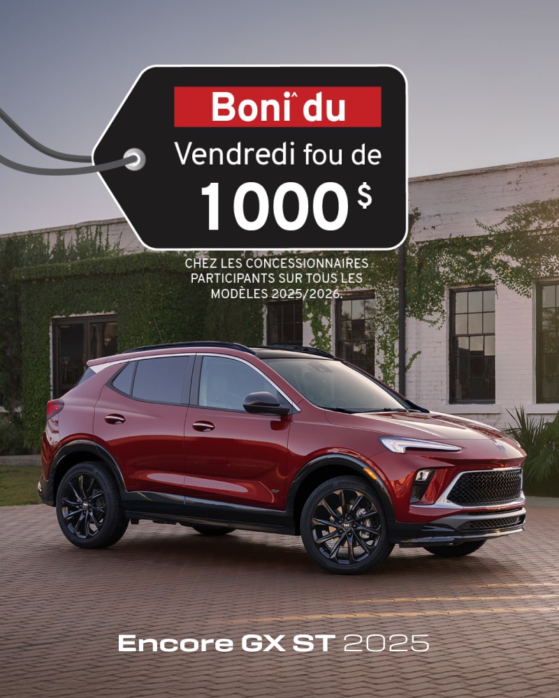 Vue latérale du Buick Encore GX.