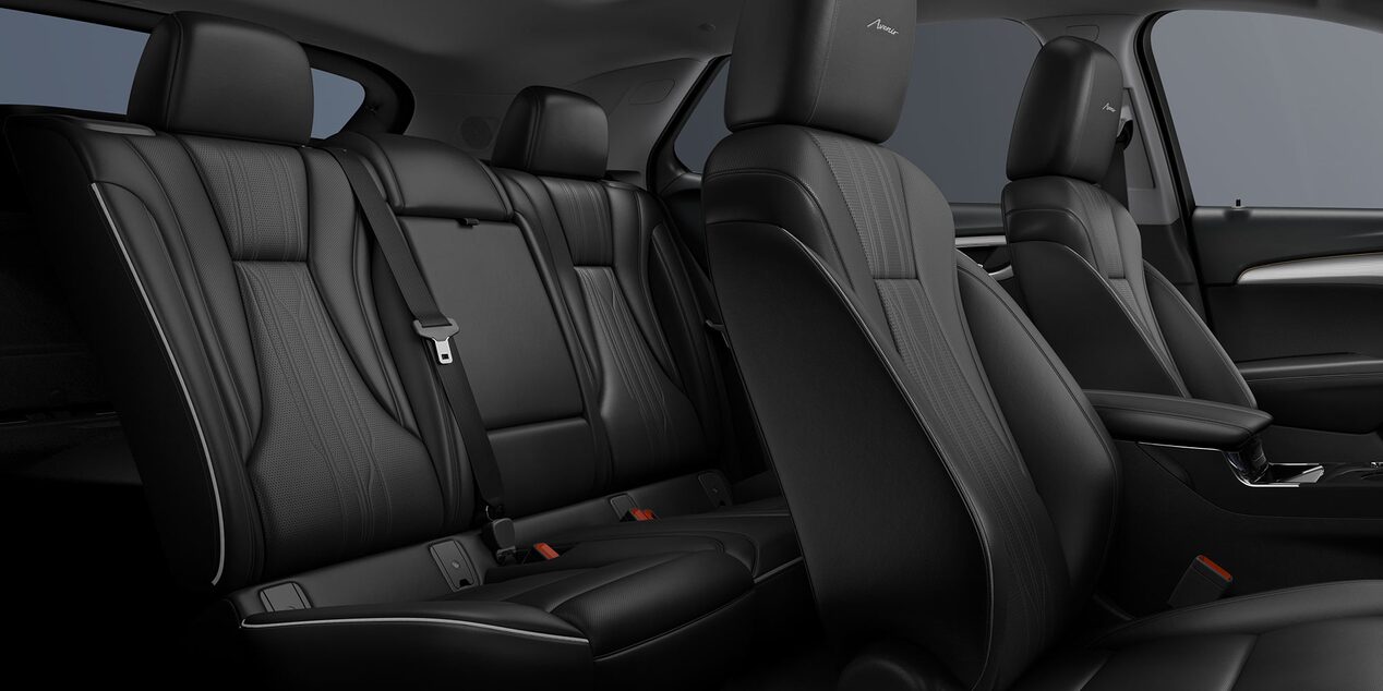 Side Interior View of the seats in the 2025 Buick Envision Compact SUV.