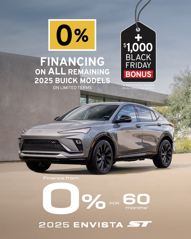 The 2025 Buick Envista parked outside.