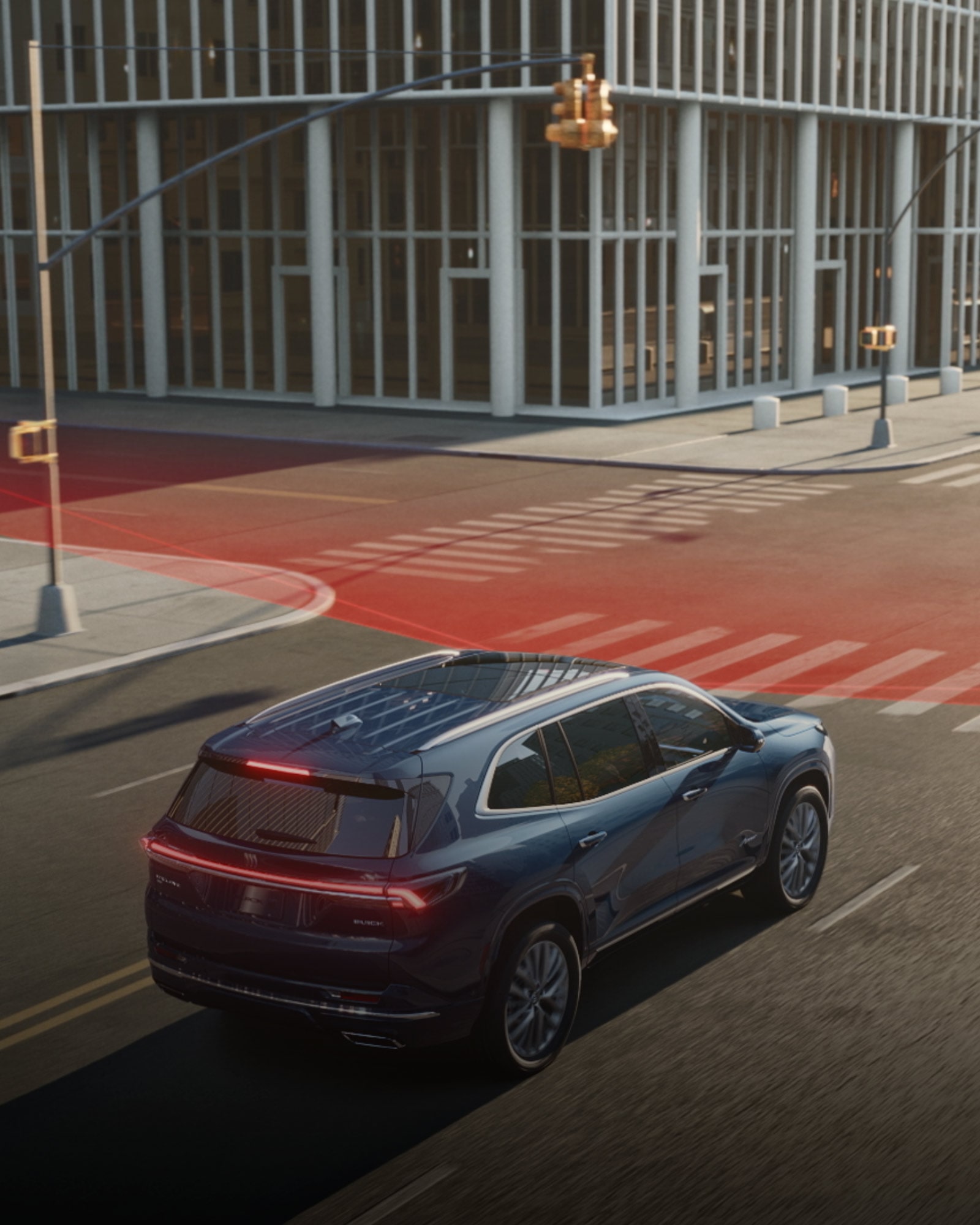 Intersection Automatic Emergency Braking feature of the 2026 Buick Enclave Avenir.