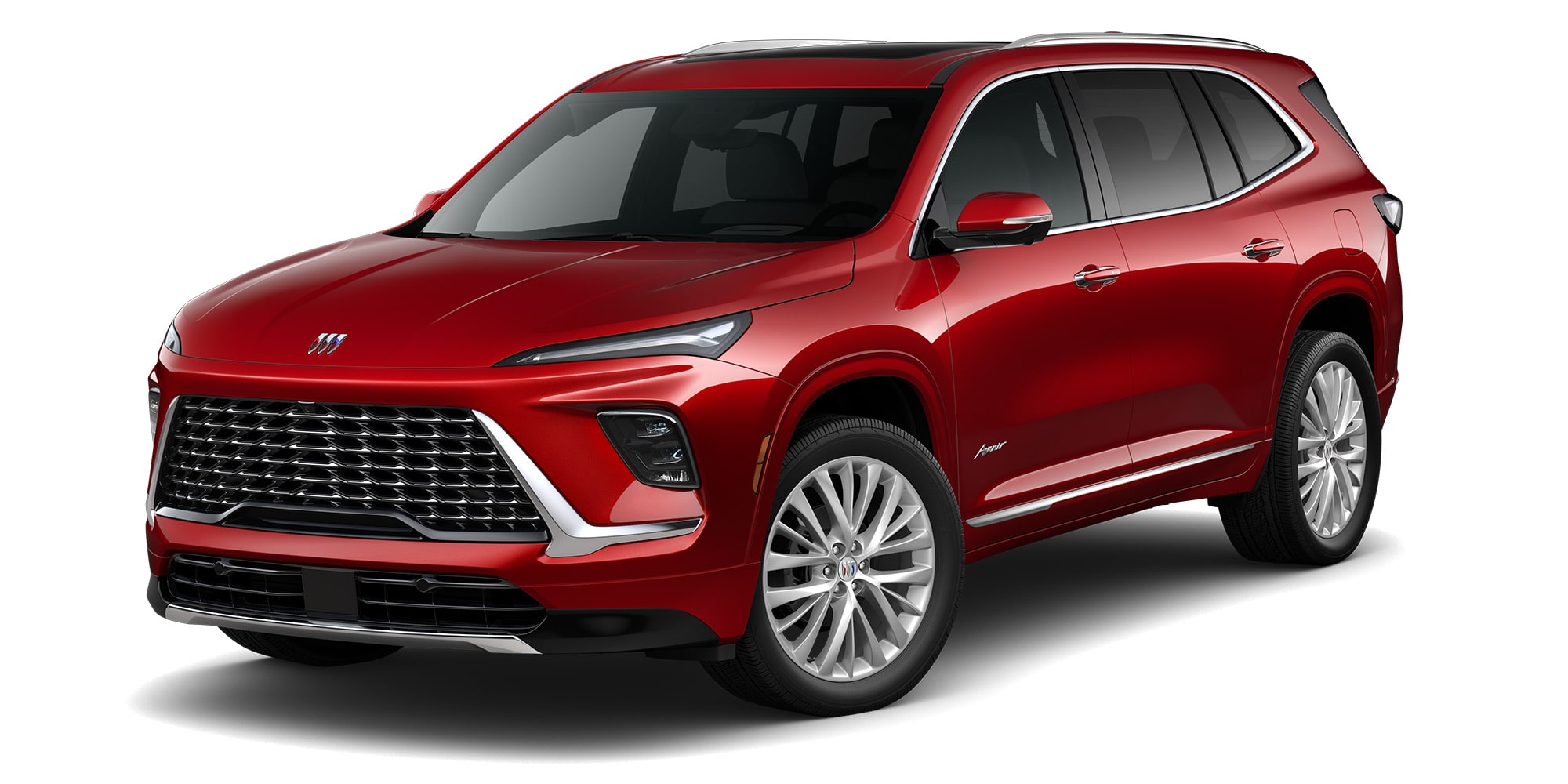 2026 Buick Enclave Avenir in Cherry Red Tintcoat colour.