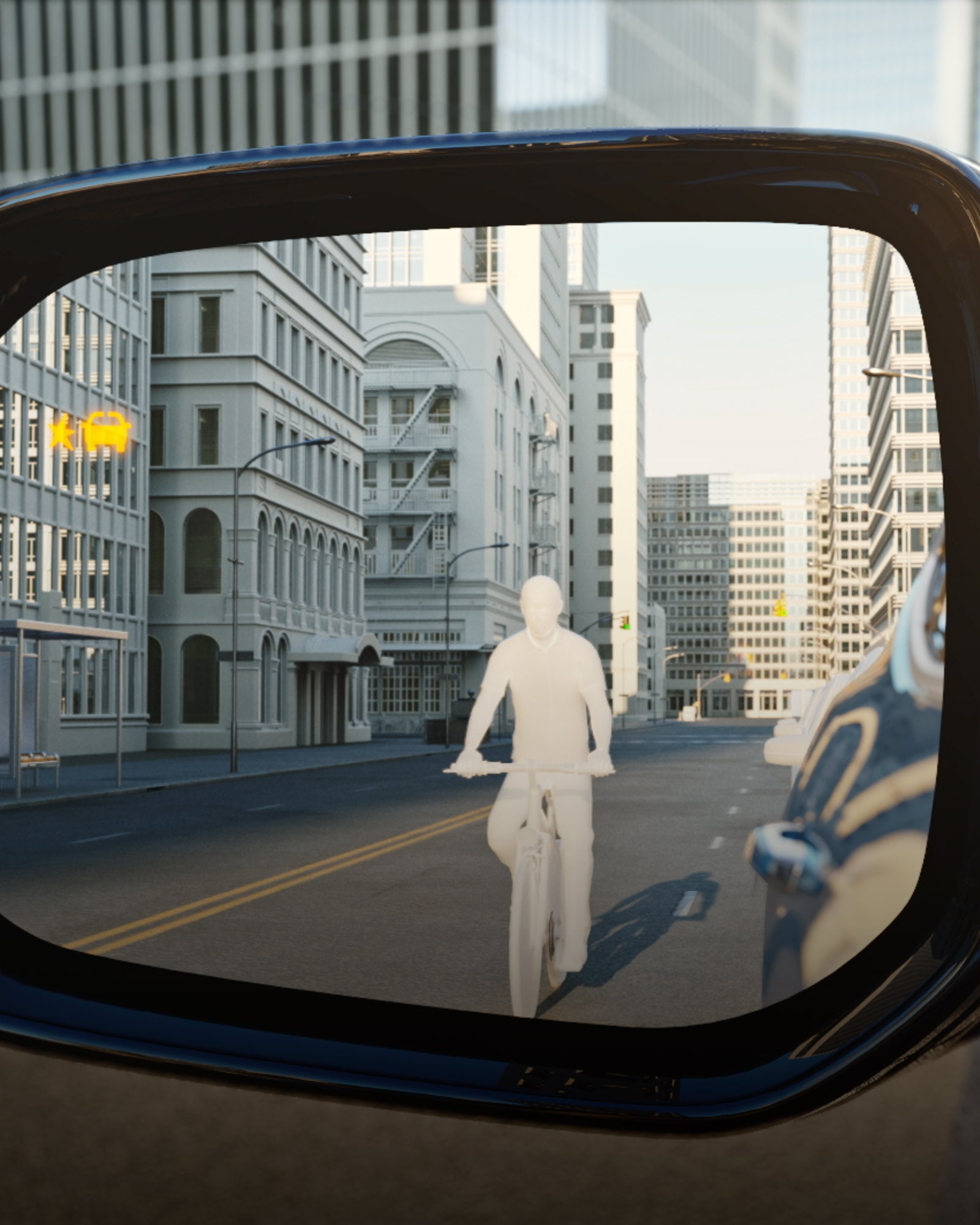 Side Bicyclist Alert feature of the 2026 Buick Enclave.