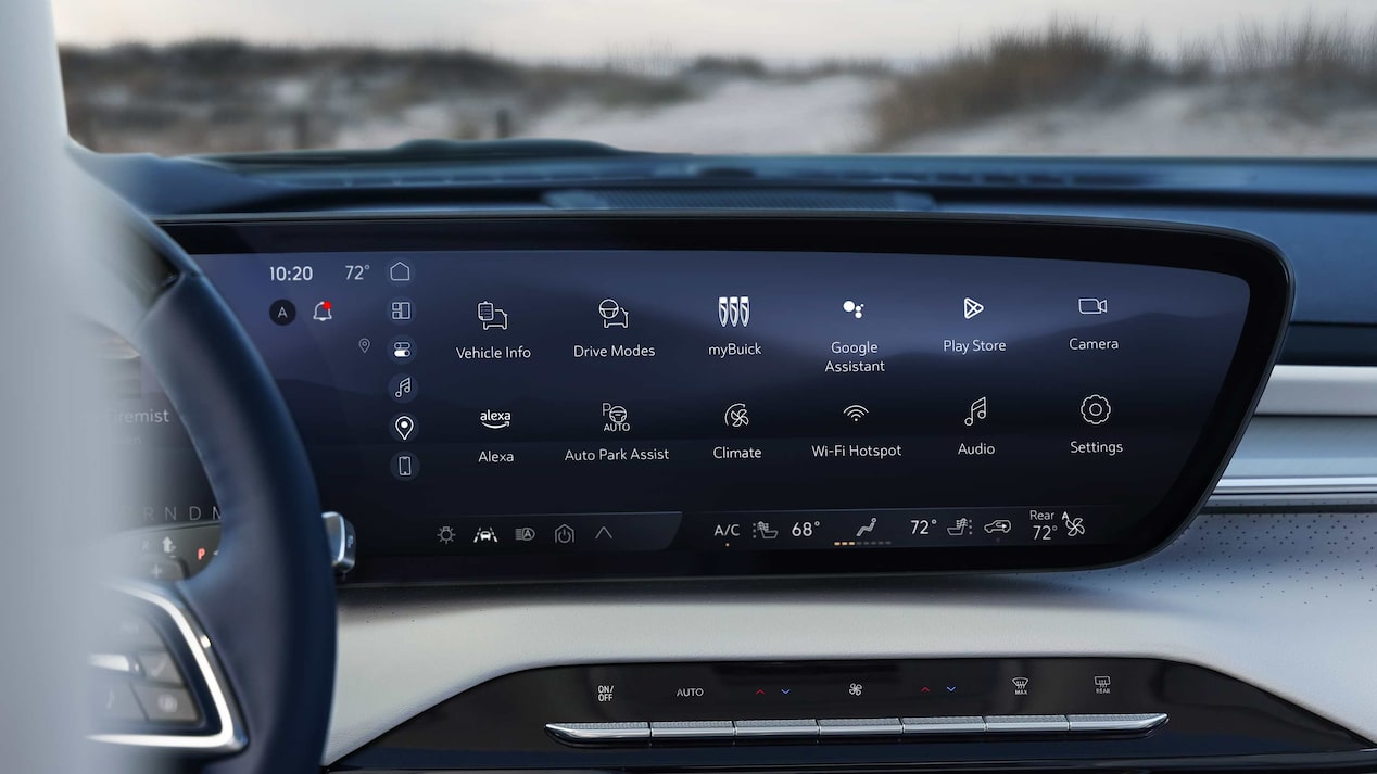 Close-up view of the Display Dashboard of the 2026 Buick Enclave SUV