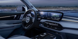 Side view of the front interiors of the 2026 Buick Enclave.