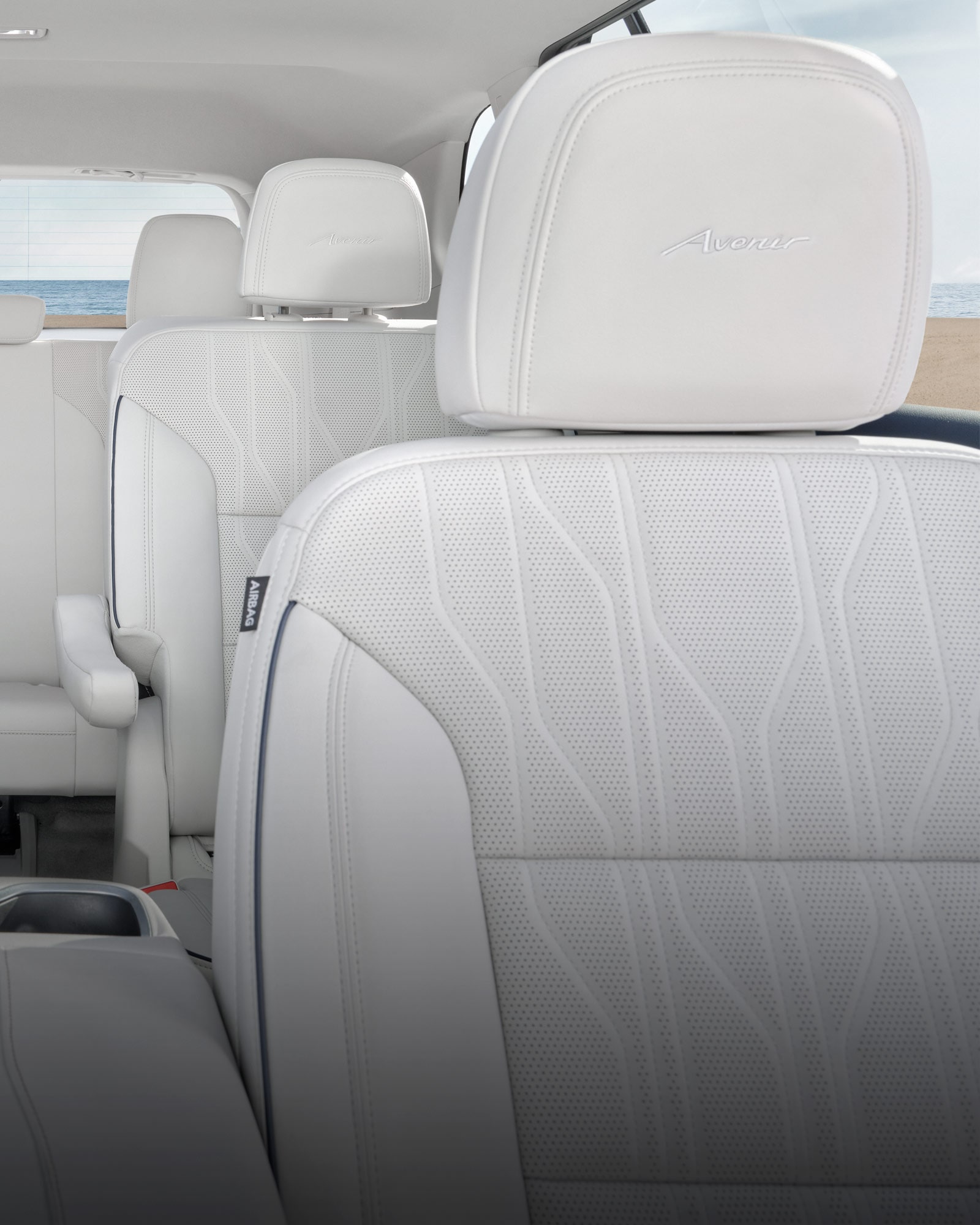 Comfortable seats inside the 2026 Buick Enclave Avenir.
