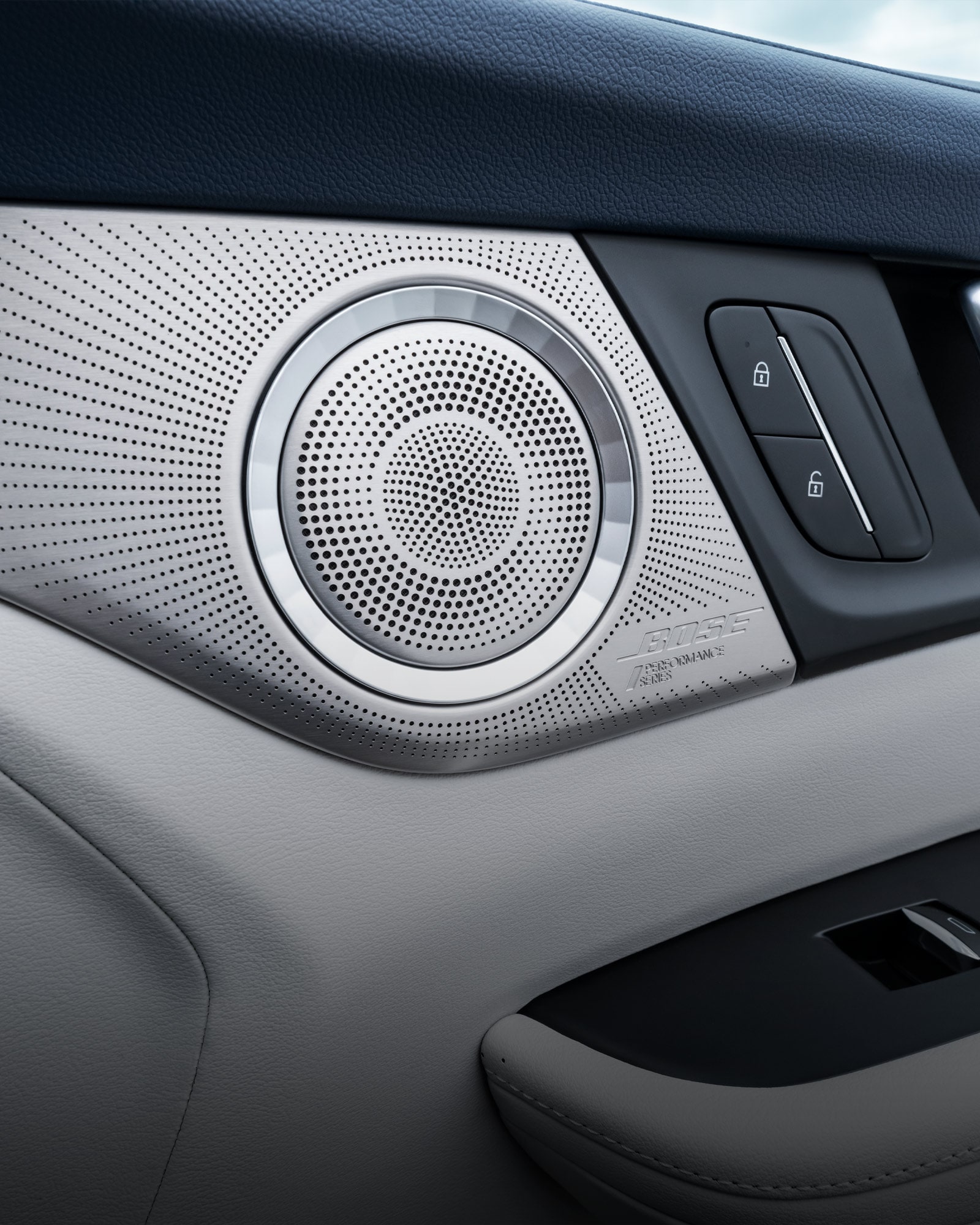 Close-up of the Bose Audio speaker inside the 2026 Buick Enclave.