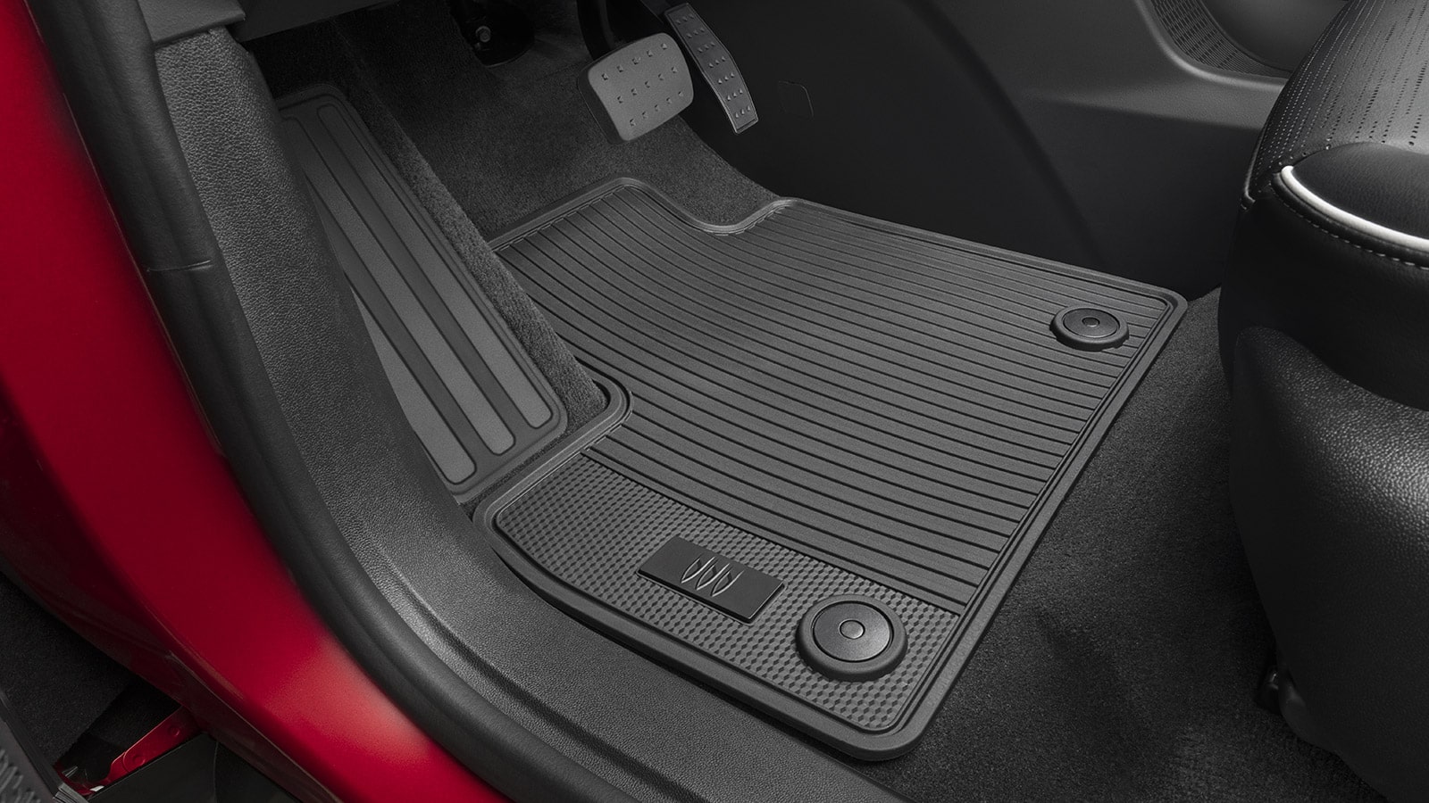 Close-up view of the Floor Mat inside the 2026 Buick Enclave ST.