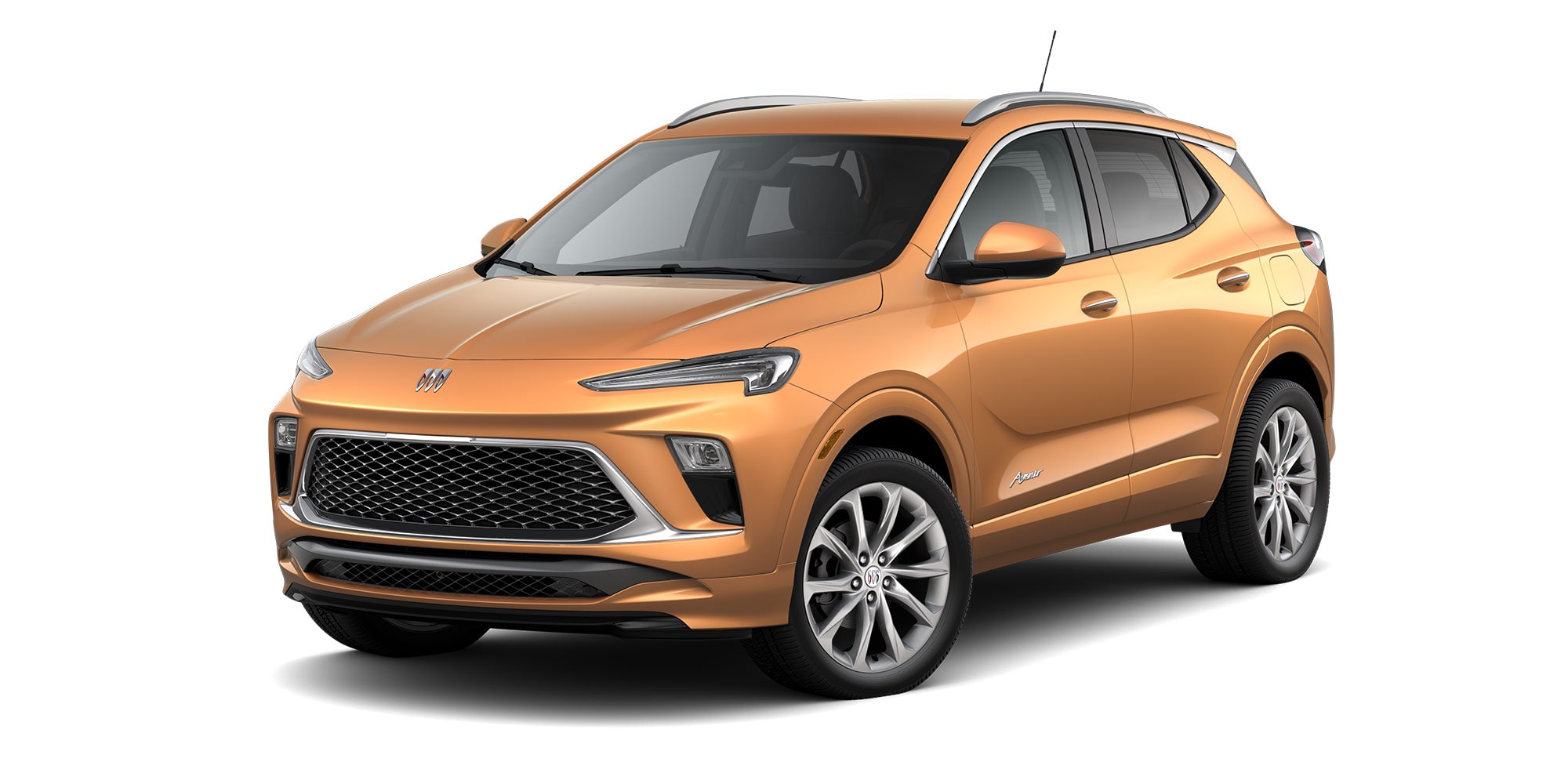 Copper Ice Metallic color of the 2026 Buick Encore GX Avenir.