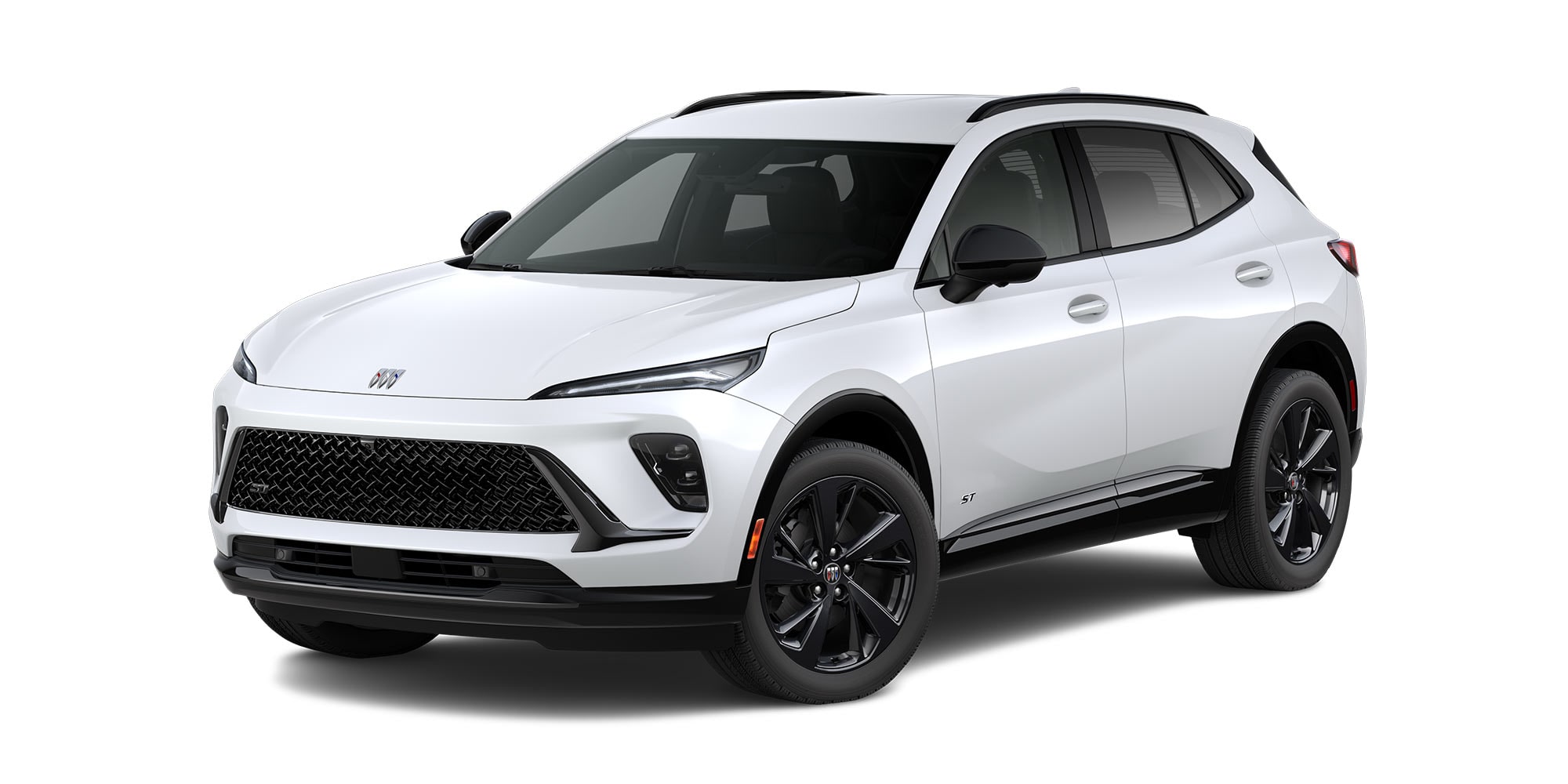 White Frost Tricoat colour of the 2026 Buick Envision ST.