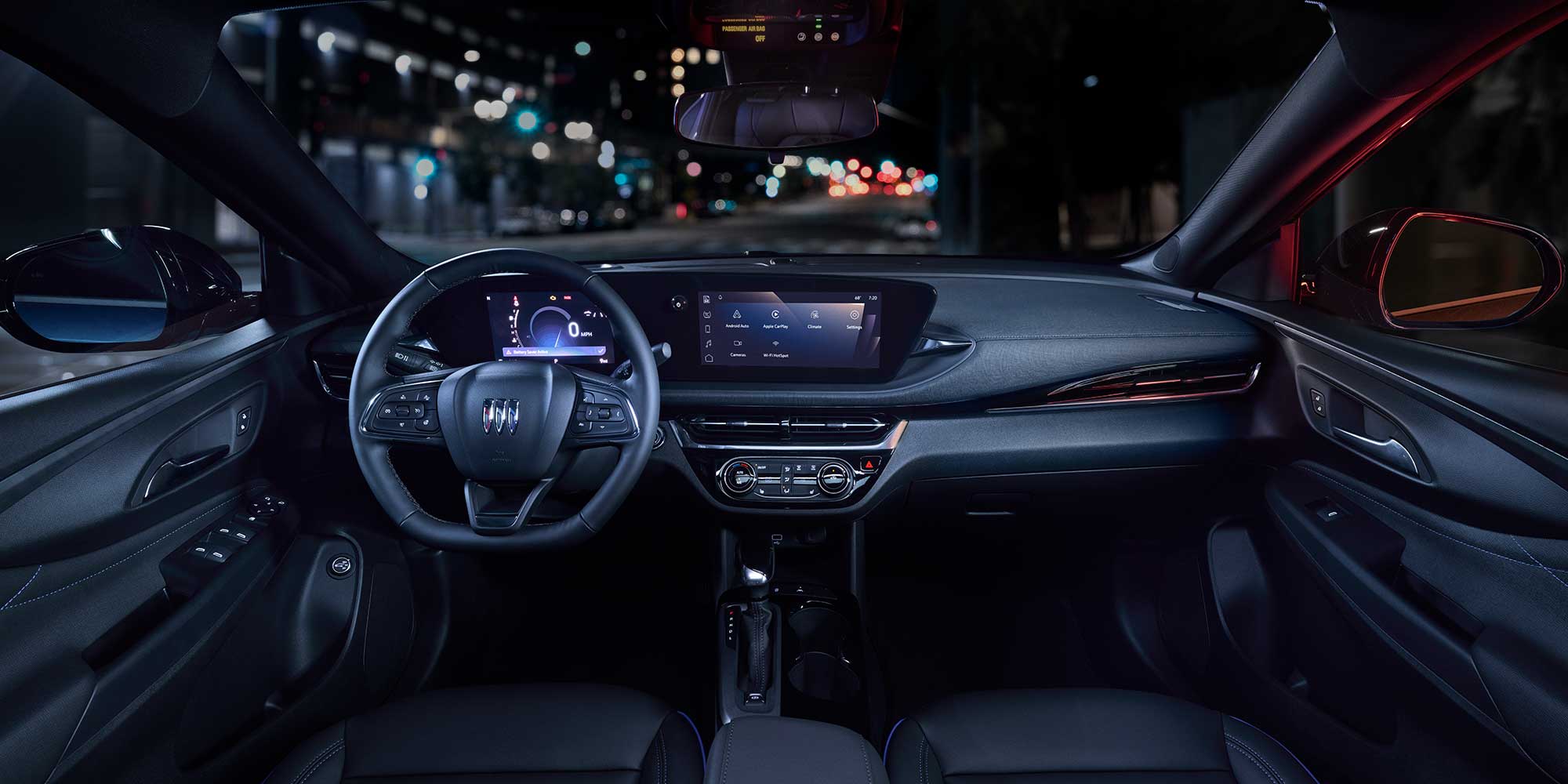 Habitacle avant spacieux de la Buick Envista 2026.