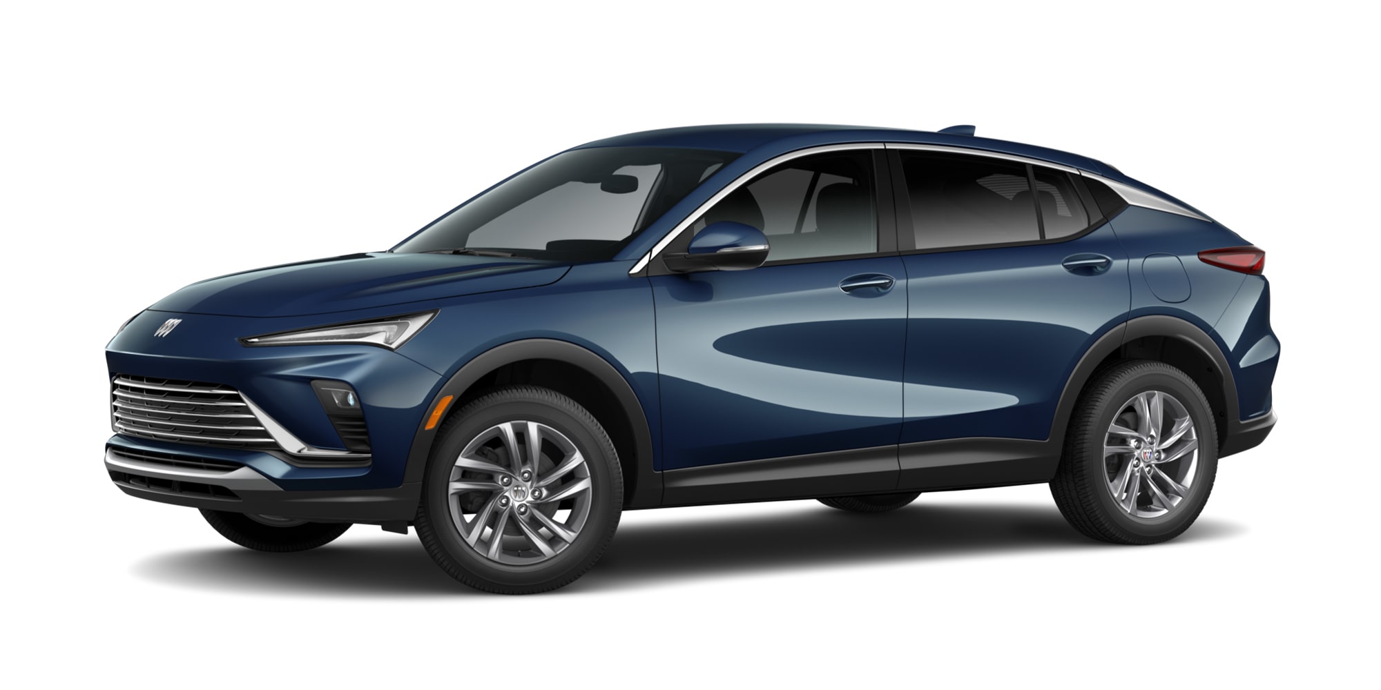 Side view of the 2026 Buick Envista Preferred in Ocean Blue Metallic colour.