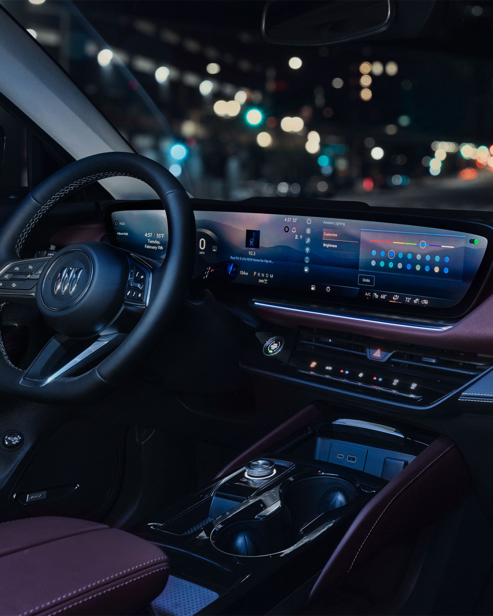 Close-up of the Largest in Class Ultrawide 30 Inch Diagonal Infotainment Screen in the 2026 Buick Envision.