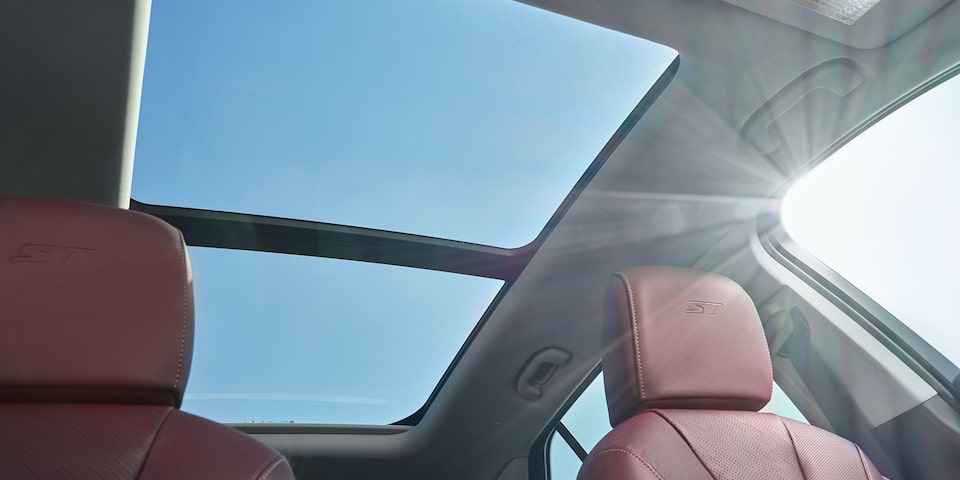 Interior View of the Moonroof in the 2026 Buick Envision Compact SUV.