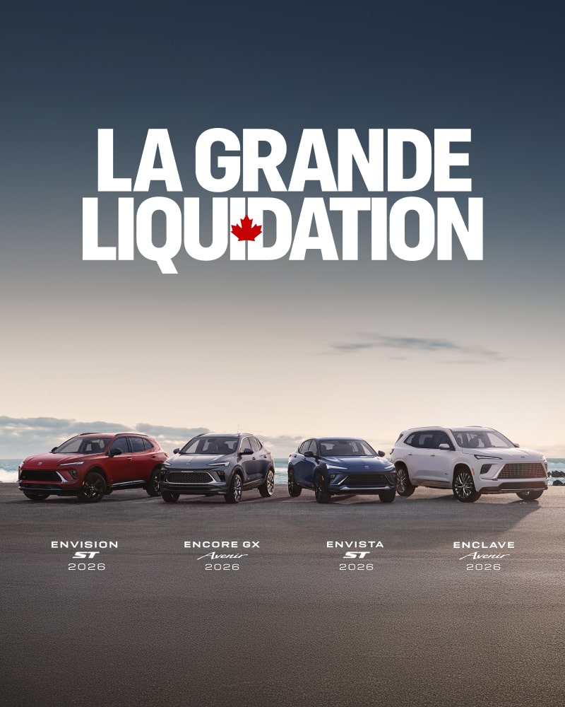 La gamme de VUS Buick.
