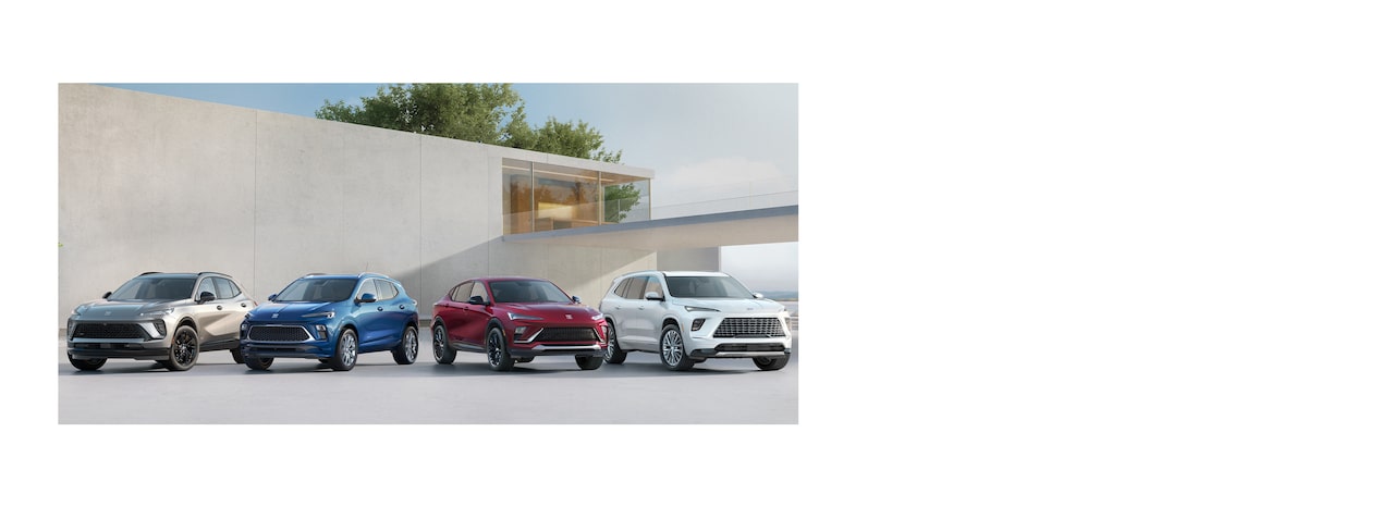 The lineup of Buick SUVs.