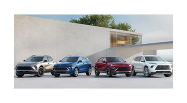 The lineup of Buick SUVs.